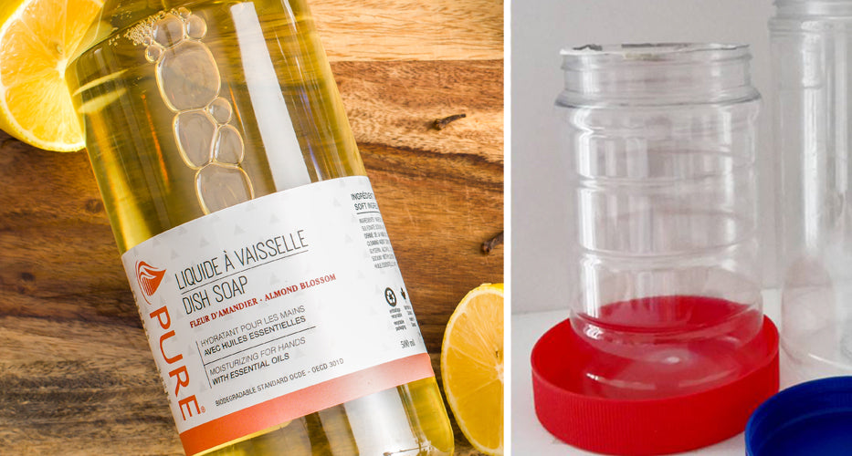 Le rinçage, la réutilisation et le recyclage des pots collants