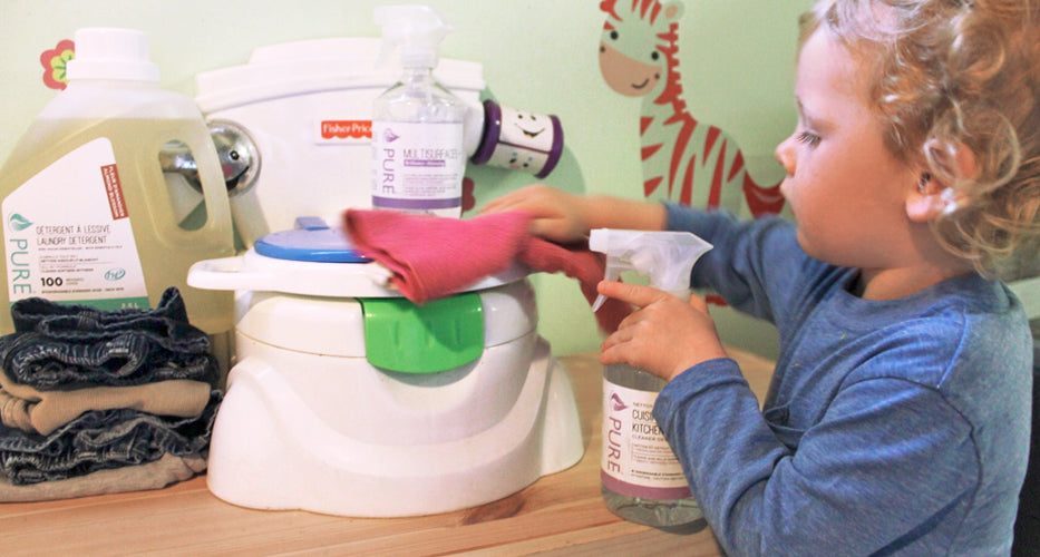 Le trio de nettoyants pour «bébé propre»