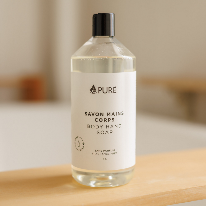 Savon mains corps sans parfum 1L