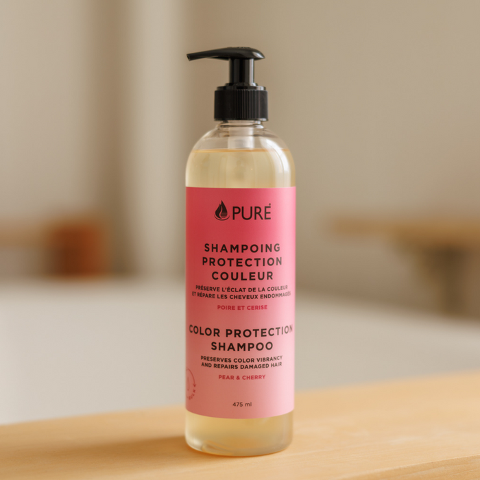 pure Shampoing protection couleur poire et cerise