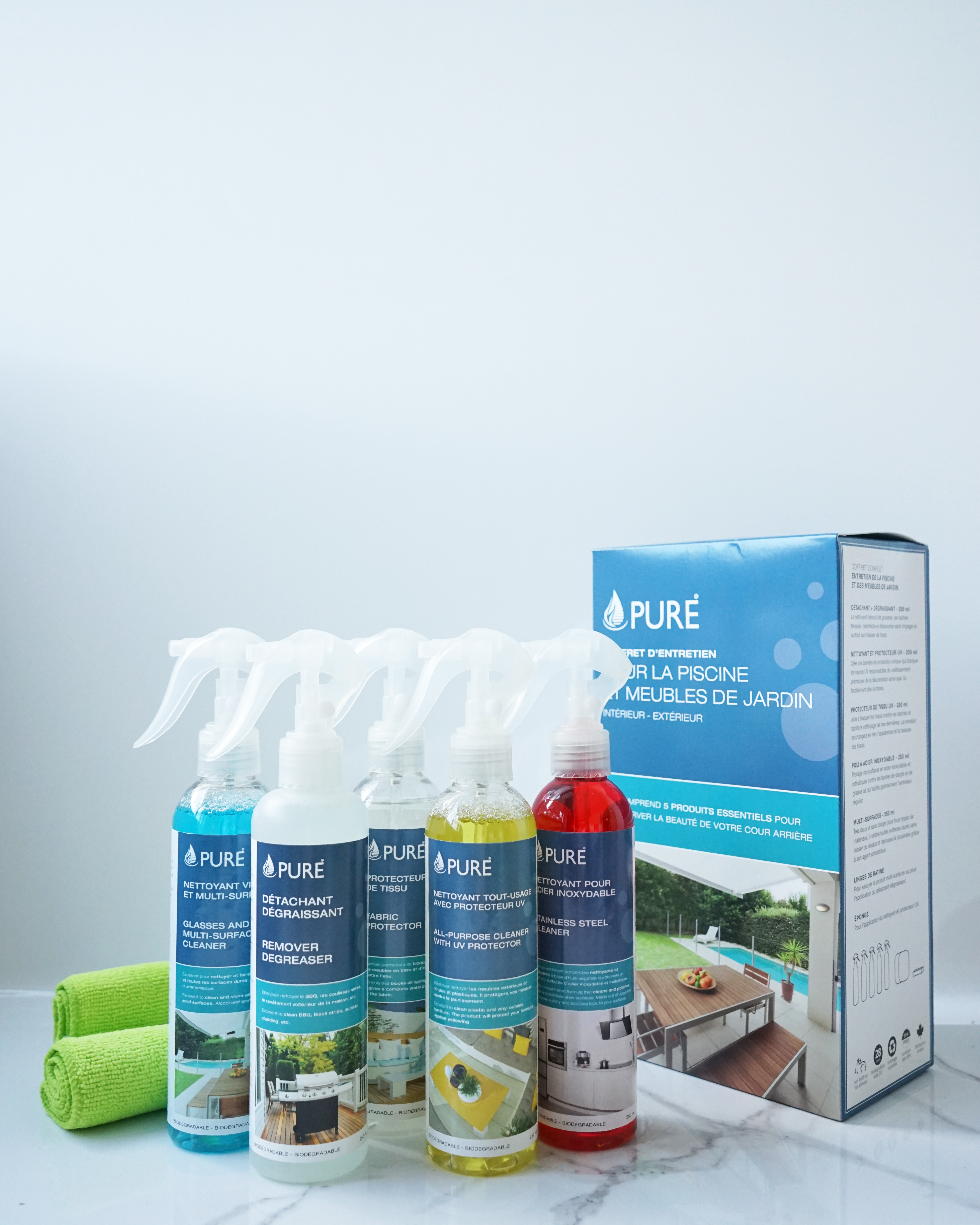 Coffret d'entretien pour la piscine et meubles de jardin liquidation